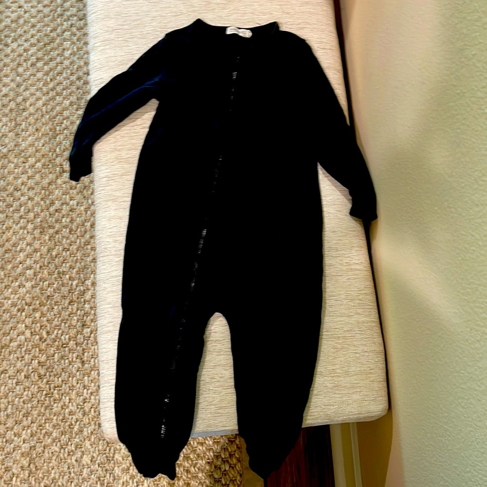 Black onesie that zips  24 months only worn twice perfect condition